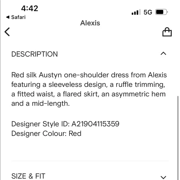Alexis Austyn One-Shoulder Silk Dress